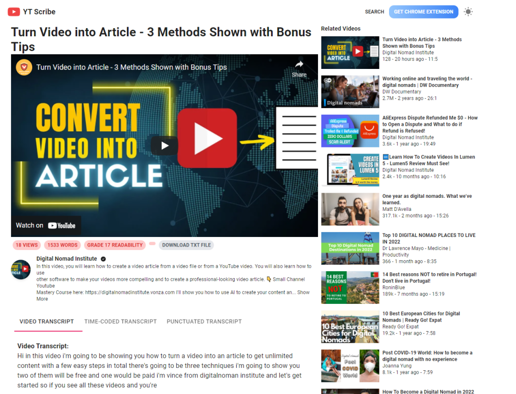 Screenshot 2022 02 06 205116 How To Turn Video Into article - 3 Methods