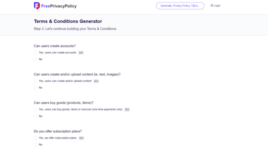 terms and conditions generator free
